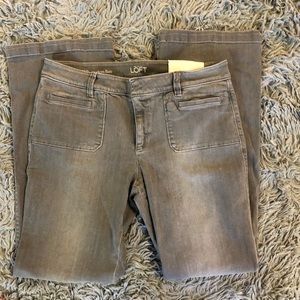 Ann Taylor Loft Gray washed Jeans NWT Size 12